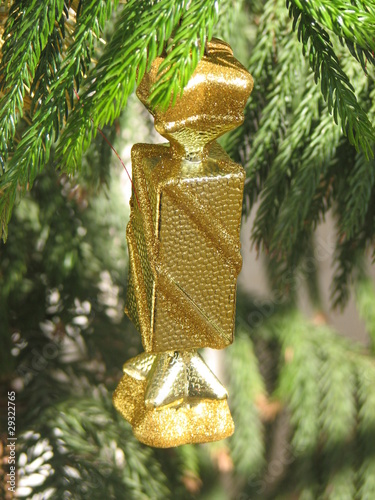 Candy ornament on a tree
