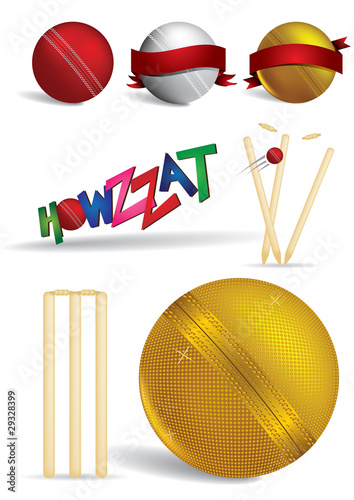 Cricket game concepts - vector illustrations