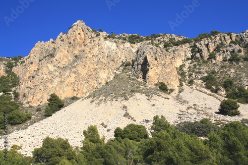 esquisto en geología Sierra de la Pila Murcia