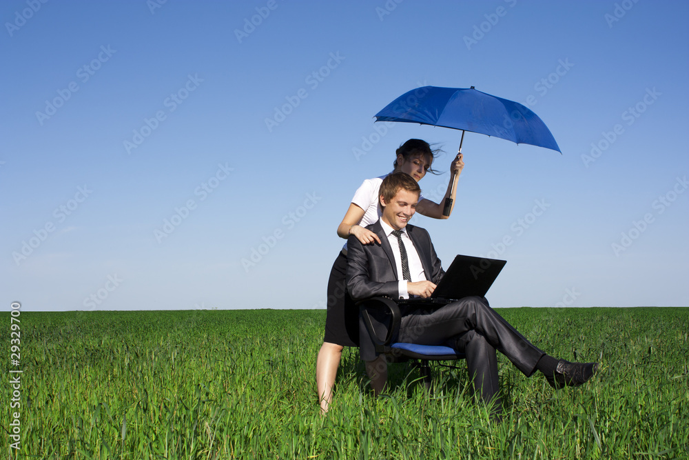 The insurance woman in the field, giving you the best protection The insurance woman in the field, giving you the best protection