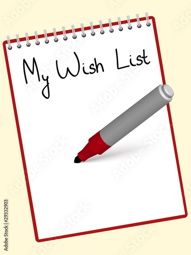 notepad wishlist