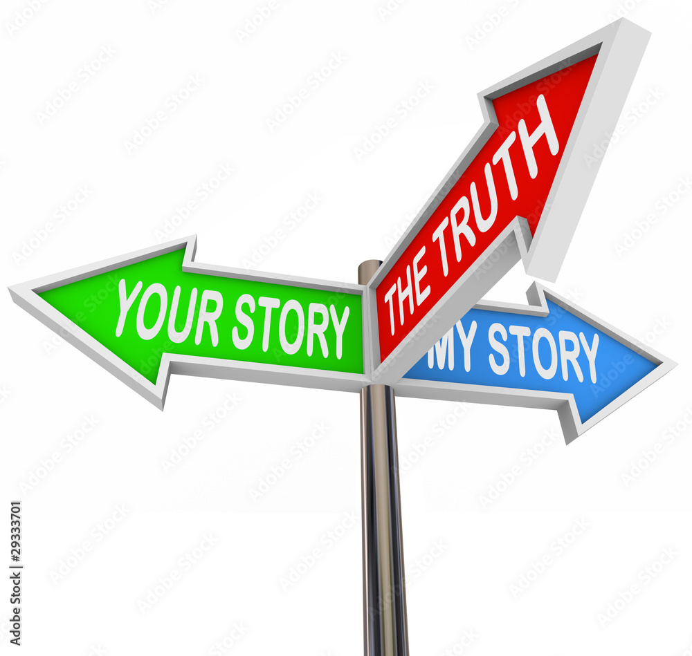 The Truth is Between My and Your Stories