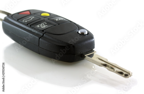 Car Key Isolated on White Background