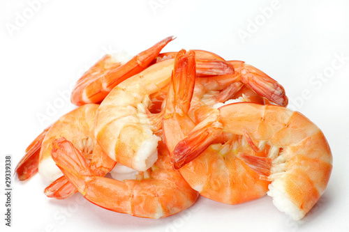 steaming shrimp