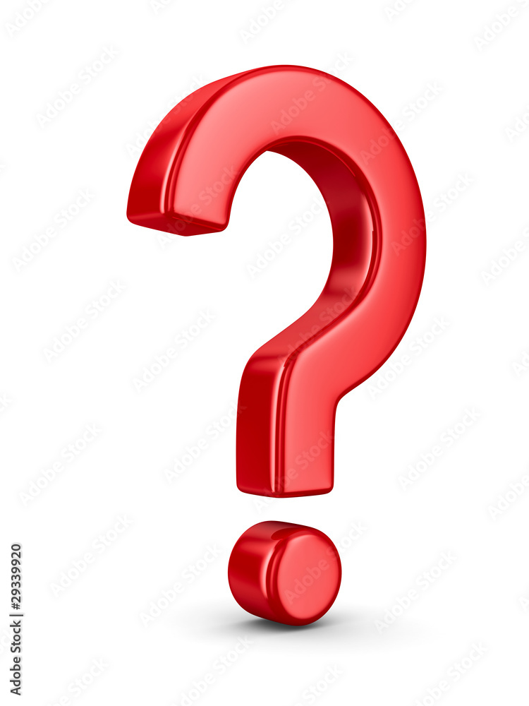 Sign question on white. Isolated 3D image Sign question on white. Isolated 3D image
