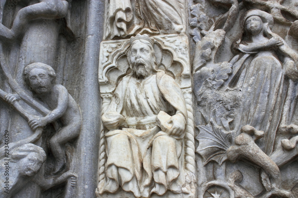 Detail vom Dom in Messina