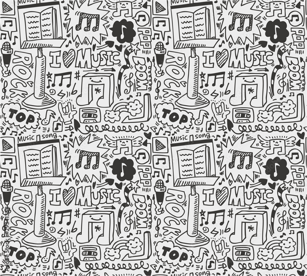 seamless music pattern