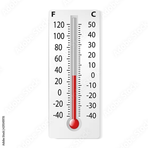 Thermometer. Vector photo