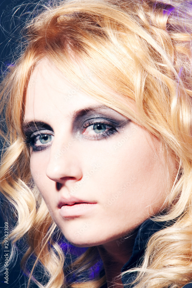 young beautiful girl the blonde young beautiful girl the blonde