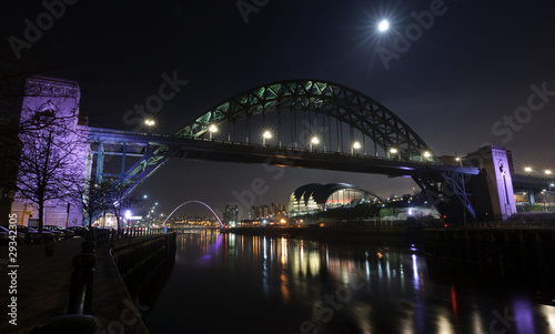 Moon Over The Tyne © timsaxonphoto