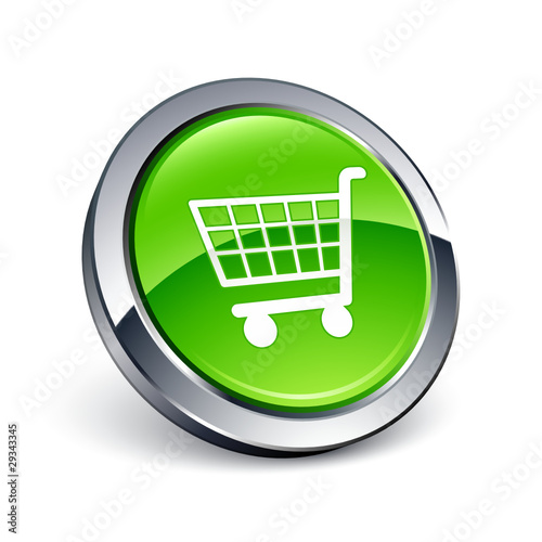 icône bouton internet achat panier