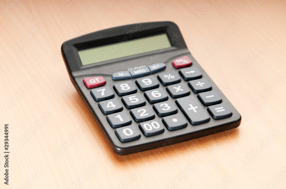 Business concept with accounting calculator Business concept with accounting calculator