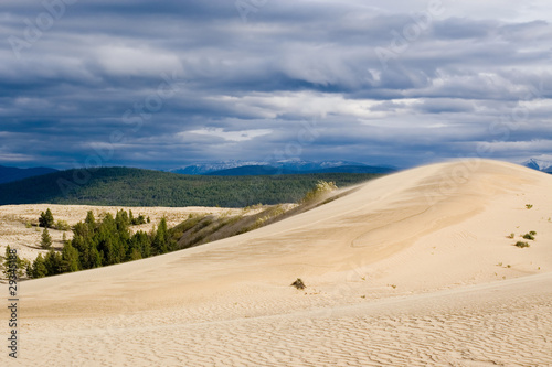 Desert landscape in Chara, Siberia, Russia