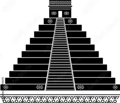 fantasy temple. third variant. stencil