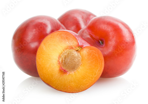 red plums