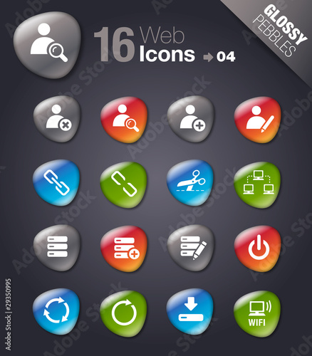 Glossy Pebbles - web icons 04
