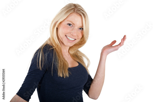 attraktive glückliche Studentin