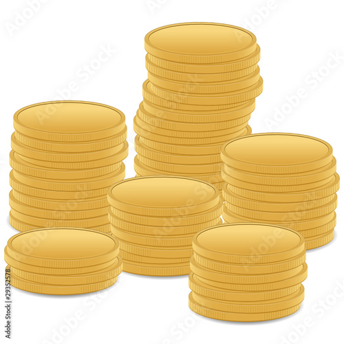 stack gold coin