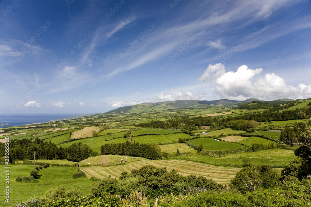 landscape from Azores in Portugal