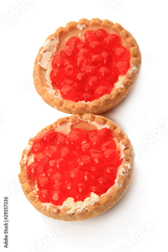 Tartlets with caviar