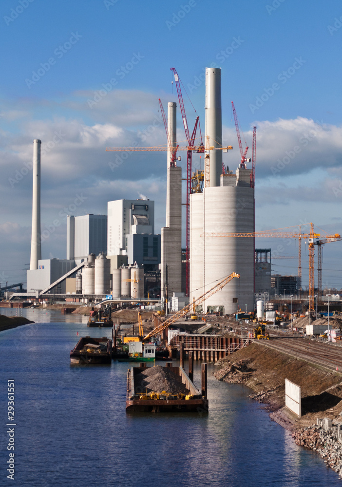 Obraz premium Power plant construction