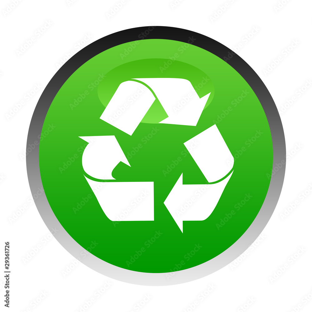 Green recycling button