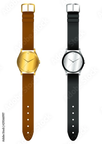 Vector illustration of wrist watch