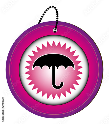 bouton picto icône symbôle web internet blog site parapluie