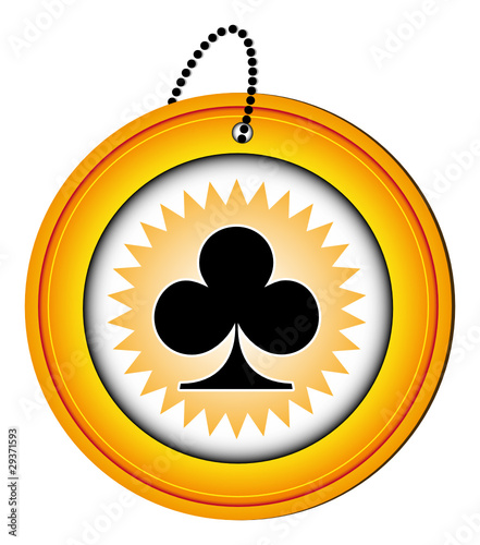 bouton picto icône symbôle web internet blog site trèfle chance