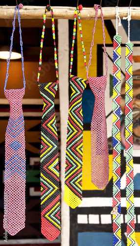 Traditional south african beads art