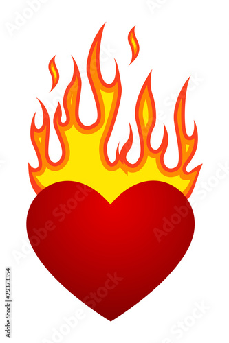 flaming heart