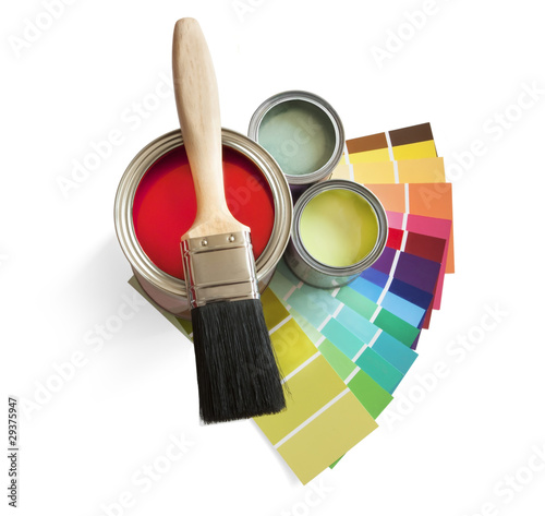 paint pot and swatches