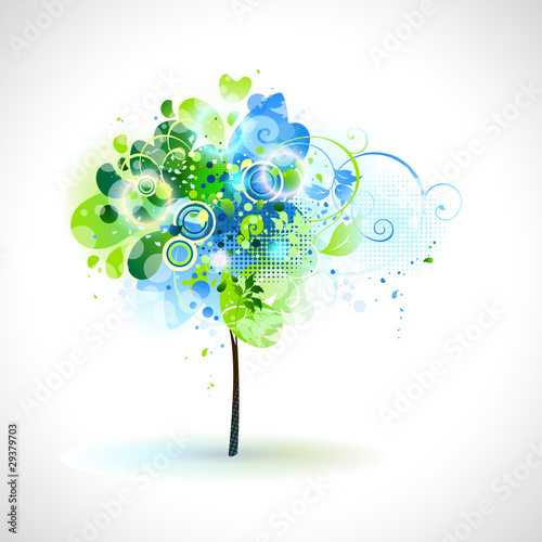 spring composition with tender tree
