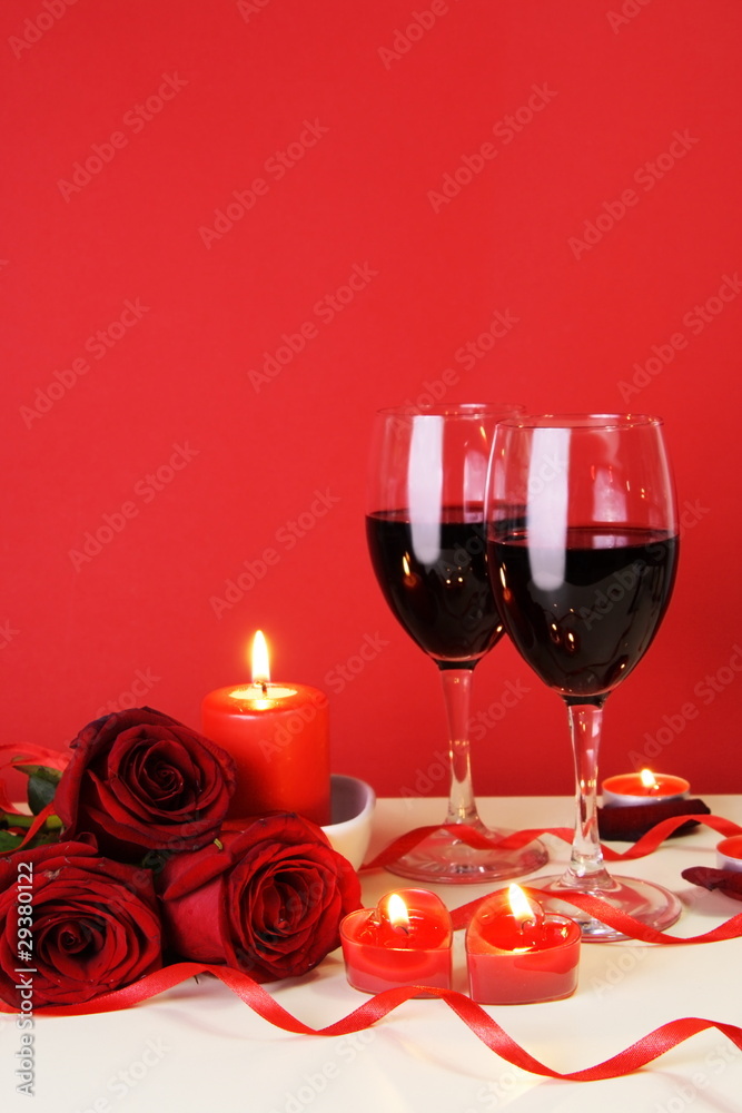 Romantic Candlelight Dinner Concept Vertical Romantic Candlelight Dinner Concept Vertical