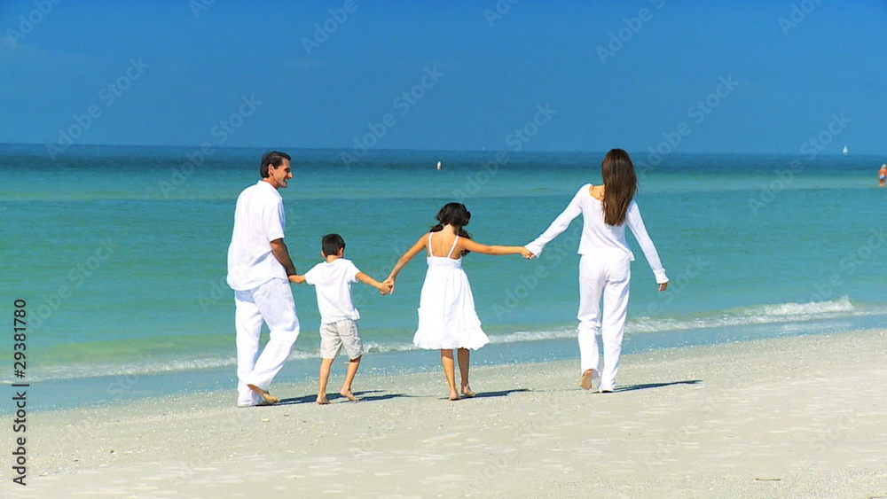 Happy Family Enjoying the Beach filmed at 60FPS Happy Family Enjoying the Beach filmed at 60FPS