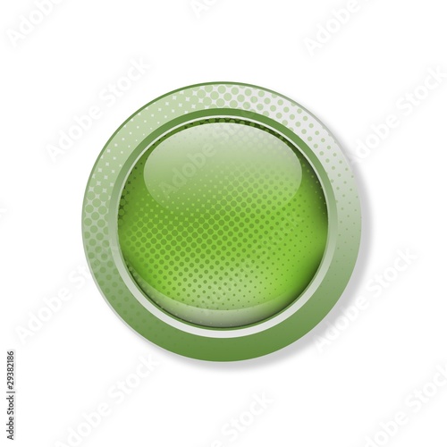 Green button with grunge effect