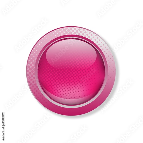 Pink button with grunge effect