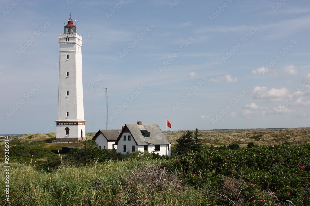 Leuchtturm von Blavand in Dänemark Leuchtturm von Blavand in Dänemark