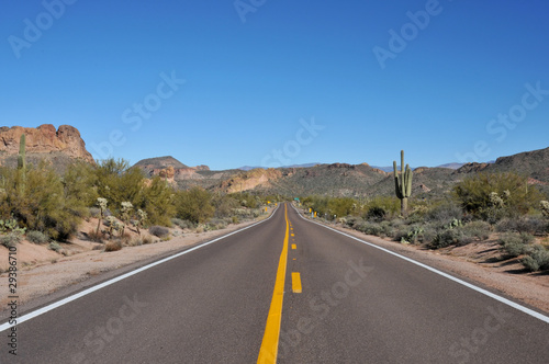 Highway in Arizona Desert