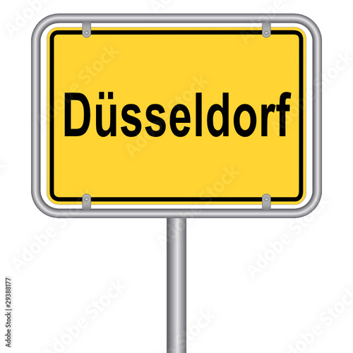 Ortsschild von Düsseldorf