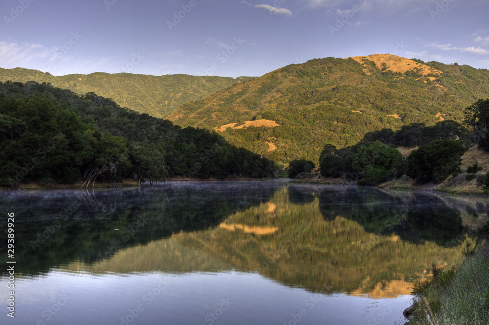 Sunrise on Almaden Reservoir