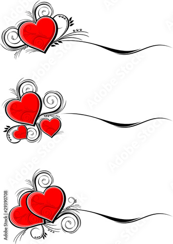 ornamental hearts borders