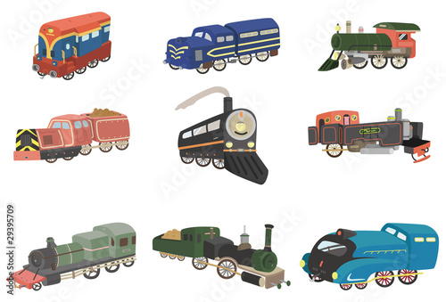 cartoon train  icon