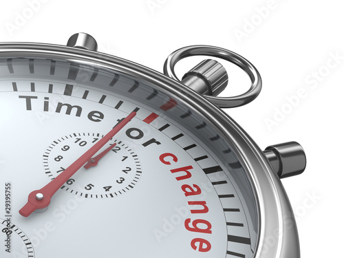 Time for change. Stopwatch ...