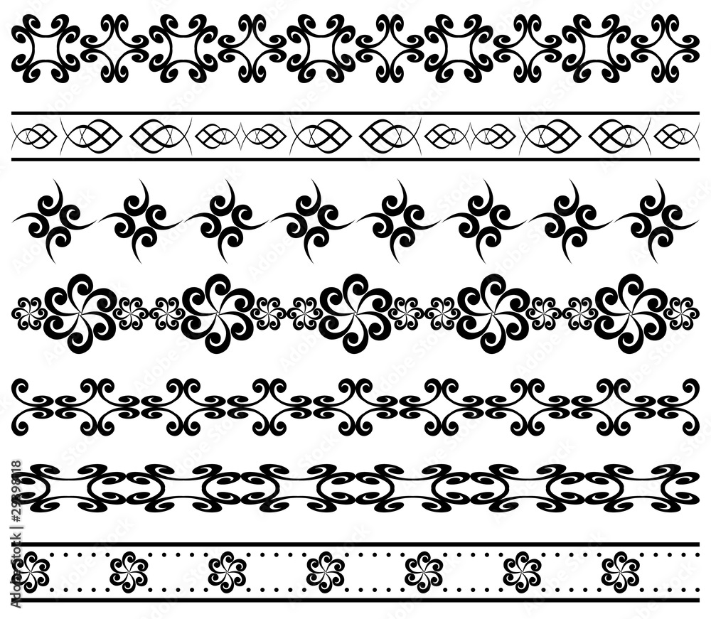 vector set of geometric borders for design vector set of geometric borders for design