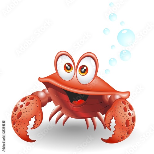 Granchio Cartoon-Crab Cartoon-Vector