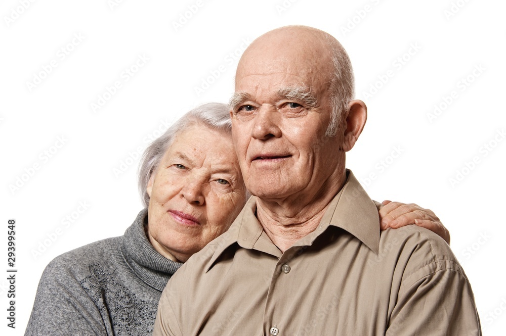 Portrait of a happy senior couple embracing each other Portrait of a happy senior couple embracing each other
