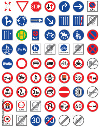 Verkehrszeichen Set