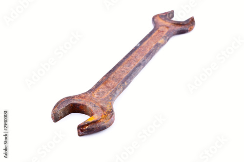 old rusty spanner