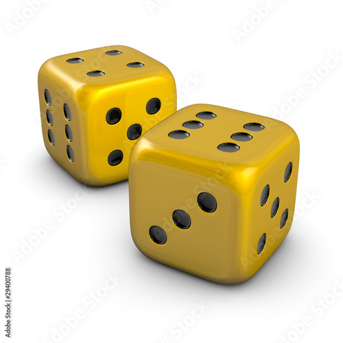 two golden dice